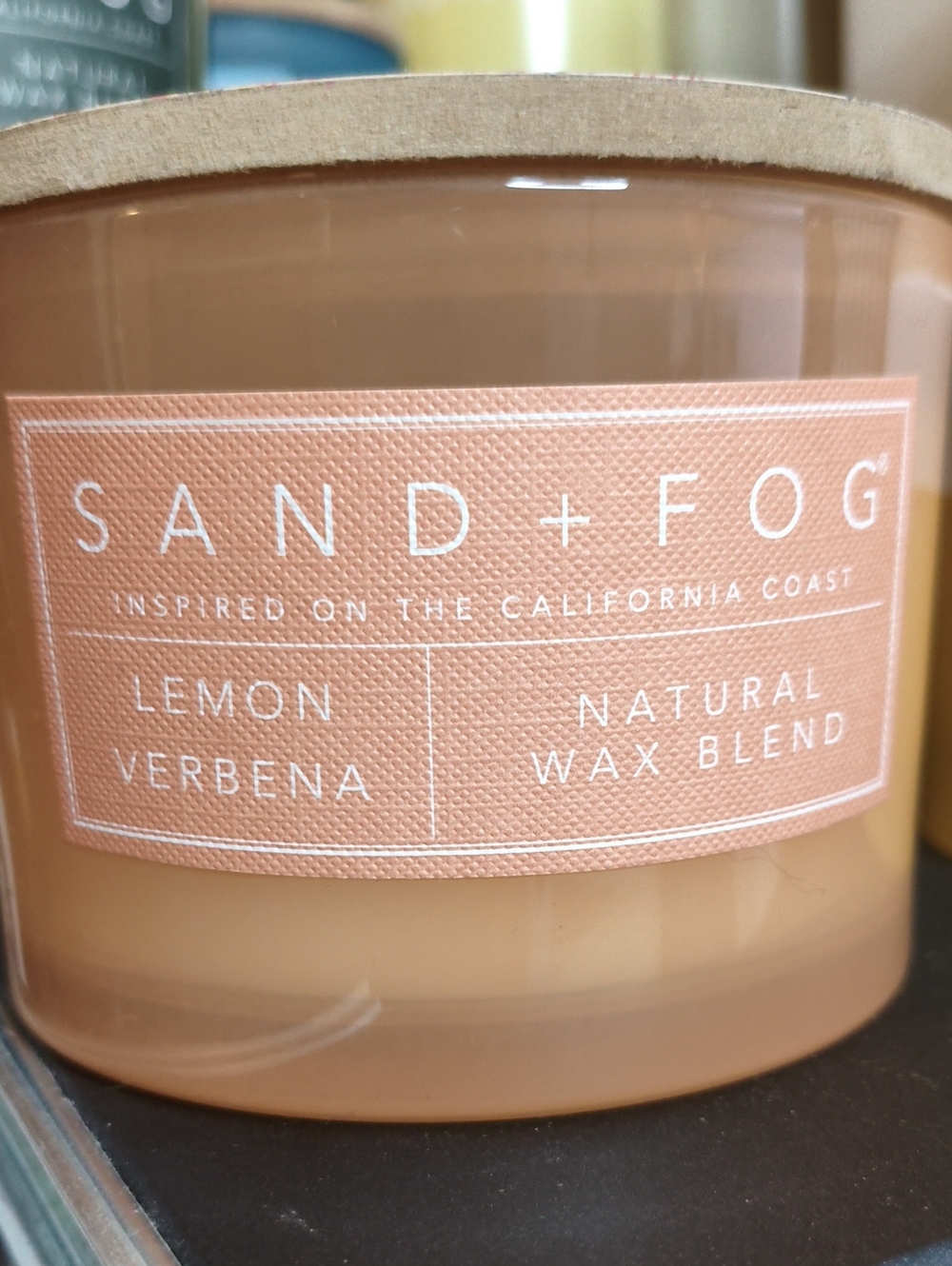 Lemon Verbena Natural Wax Blend Candle - Peach
